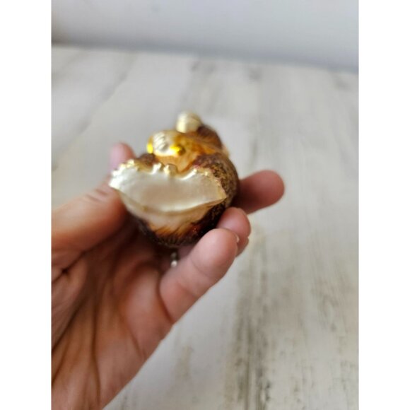 Old world OWC monkey banana glass ornament glitter Xmas tree - Picture 8 of 8